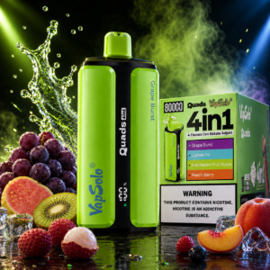 VapSolo Quads 4in1 Grape Burst 80000 Puff eldobható vape – 4 gyümölcsös íz egy készülékben