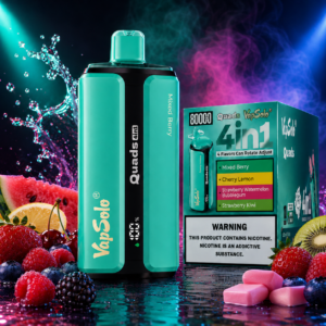 VapSolo Quads 4in1 Mixed Berry 80000 Puff eldobható vape – 4 bogyós-gyümölcsös íz egy készülékben