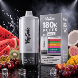 VapSolo 180K Puffs 6in1 Watermelon Cherry eldobható vape – 6 íz egy készülékben