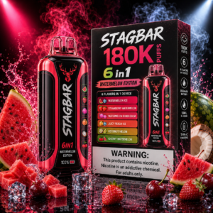 Stagbar 6in1 180.000 Puff Watermelone Edition eldobható vape